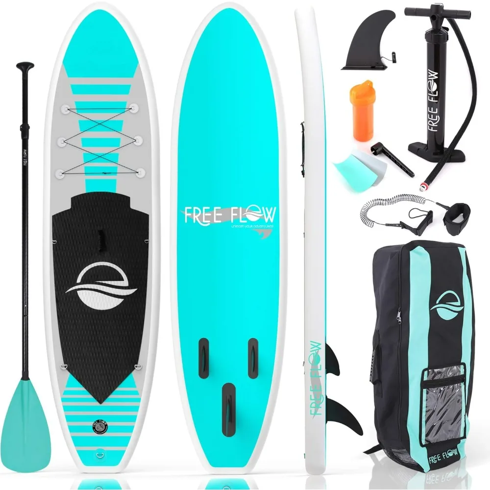 

Stand up Paddle Board Inflatable - Non-Slip SUP Paddle Board Paddle, Pump, Leash, and Accessories - Fun Water inflatable paddle