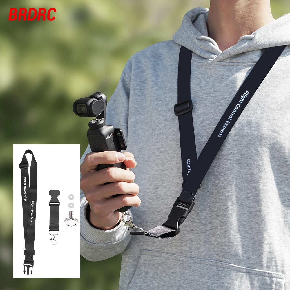 Camera Neck Strap for DJI Pocket 3/Insta360 One X/X2/X3/Feiyu/GoPro 13 Adjustable Lanyard Camera Rope Accessories