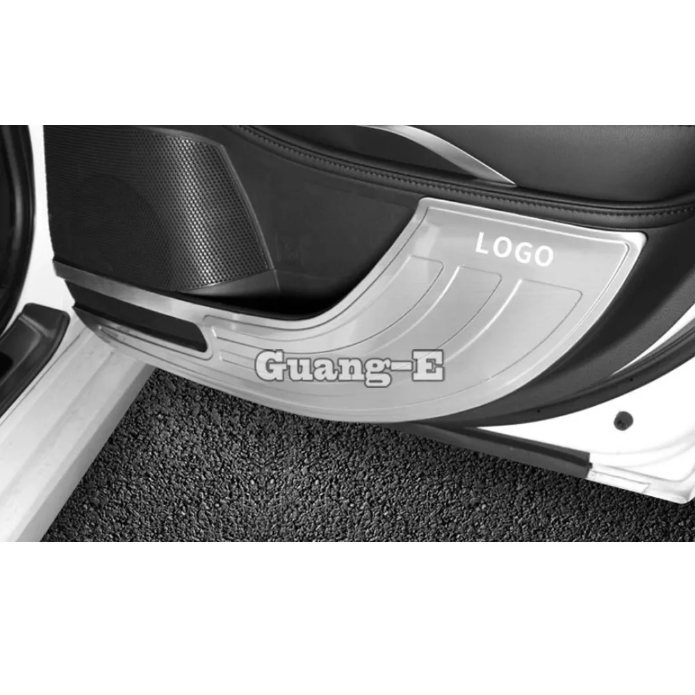 Stainless Steel Inner Door Cover Anti-Kick Board Sticker Trim Decoration For Toyota Avalon XX50 2018 2019 2020 2021 2022 2023 view 3
