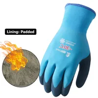 -30 Thickened Work Gloves Waterproof Windproof Coldproof Full Finger Gloves Winter Padded Outdoor Riding Gloves 2