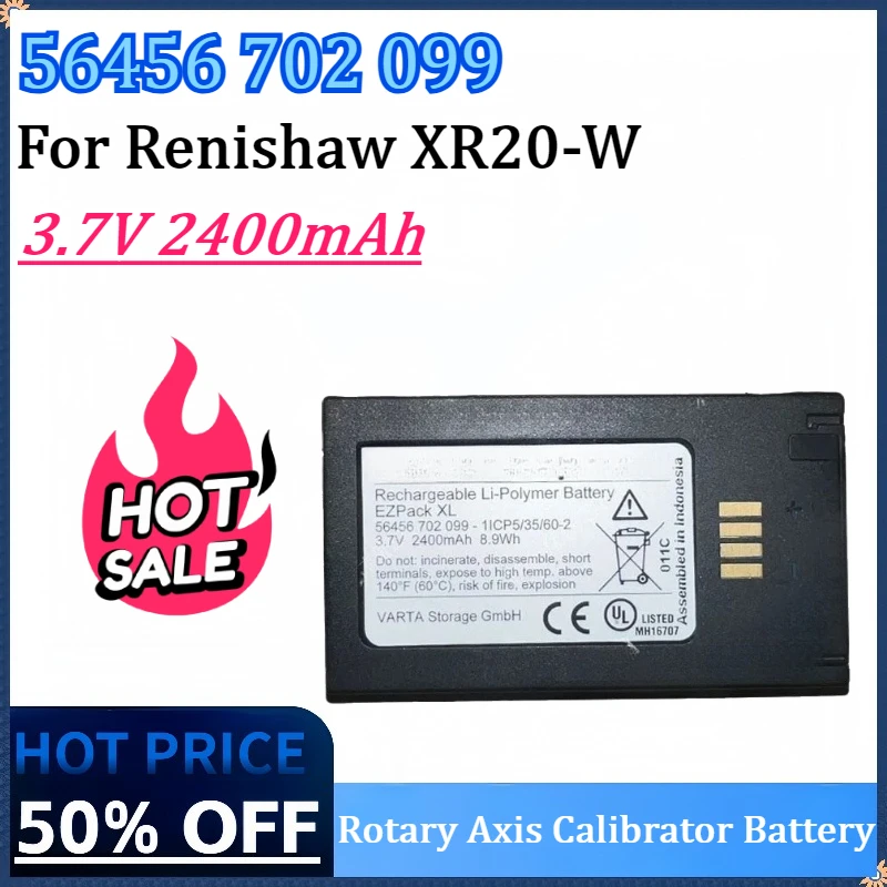 

56456 702 099 3.7V 2400mAh 8.9Wh Rotary Axis Calibrator Battery For Renishaw XR20-W High Quality Rechargeable Battery