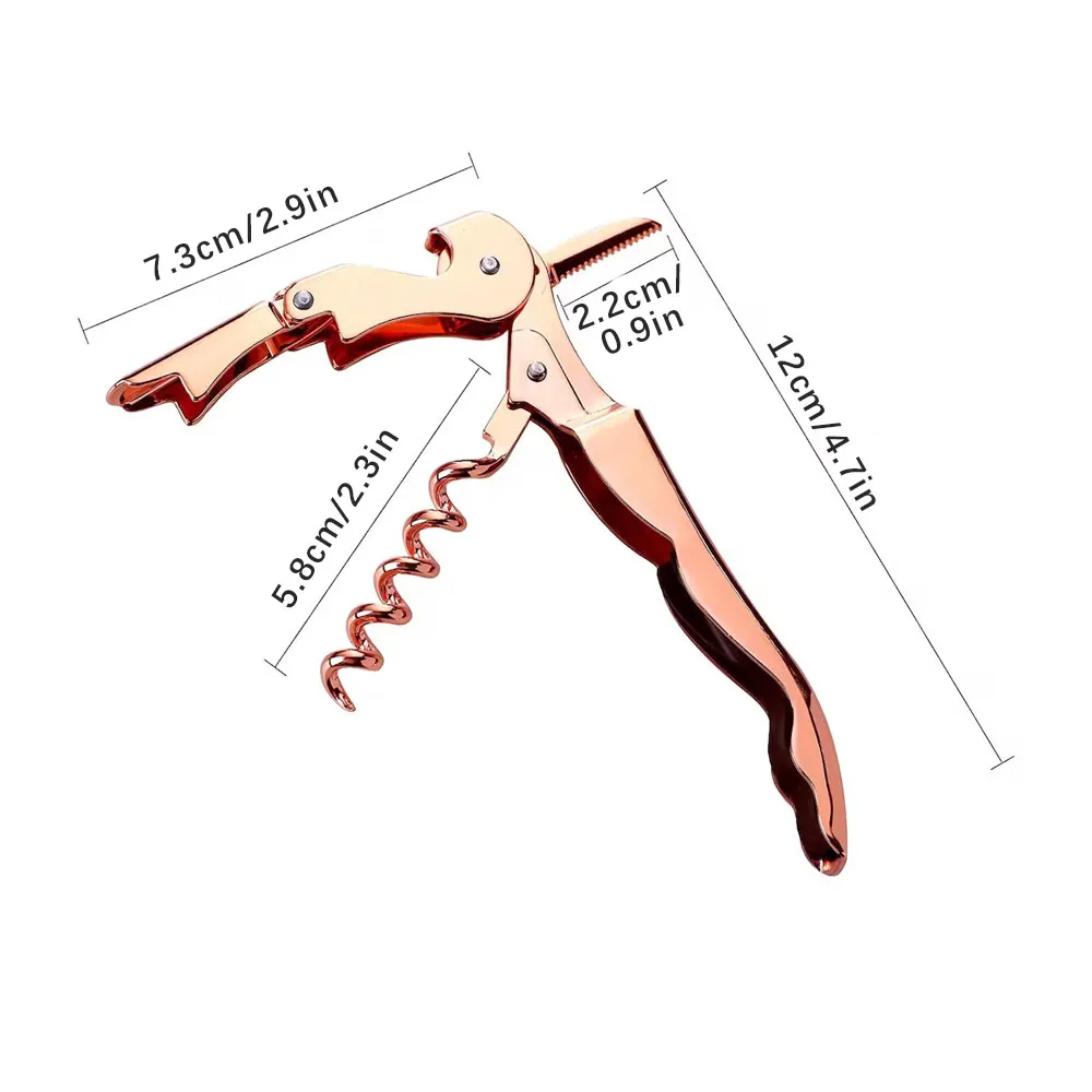 Personalized Multifunction Wine Screw Corkscrew Opener Custom Kitchen Tool Stainless Steel Champagne Grape Beer Bottle Opener 5