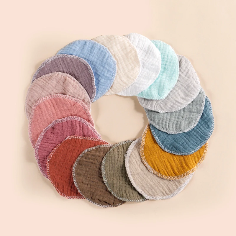 Reusable Pure Cotton Anti Overflow Pad With Three Layers Of Gauze Leak Proof and Skin Friendly Breast Protection Pad