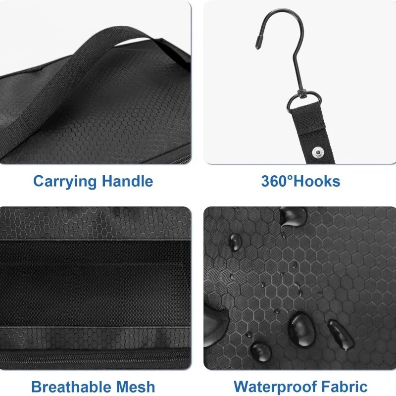 Suitcase Organizer High-capacity Travel Luggage Organizer Hanging Shelve Packing Cube Closet Collapsible Hanging Storage Bags - view 4