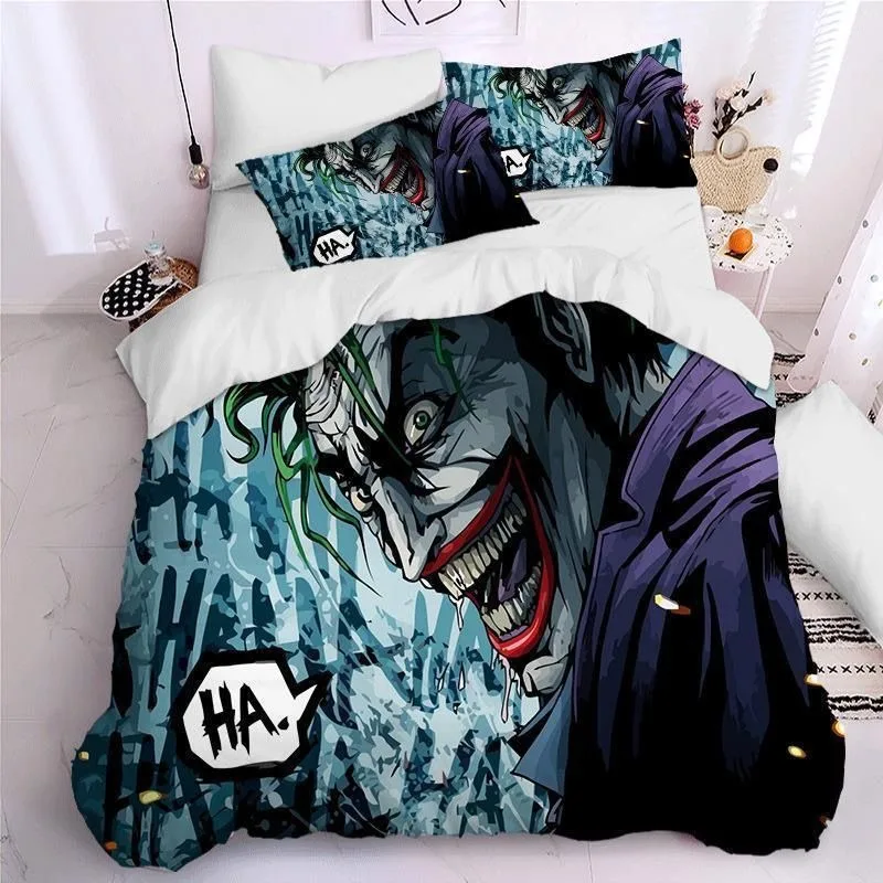 

Joker Romeo Duvet Cover Pillowcase Bedding Set Joker Origin Adult Boy Girl Bedroom Decoration Children Single Double Large Size