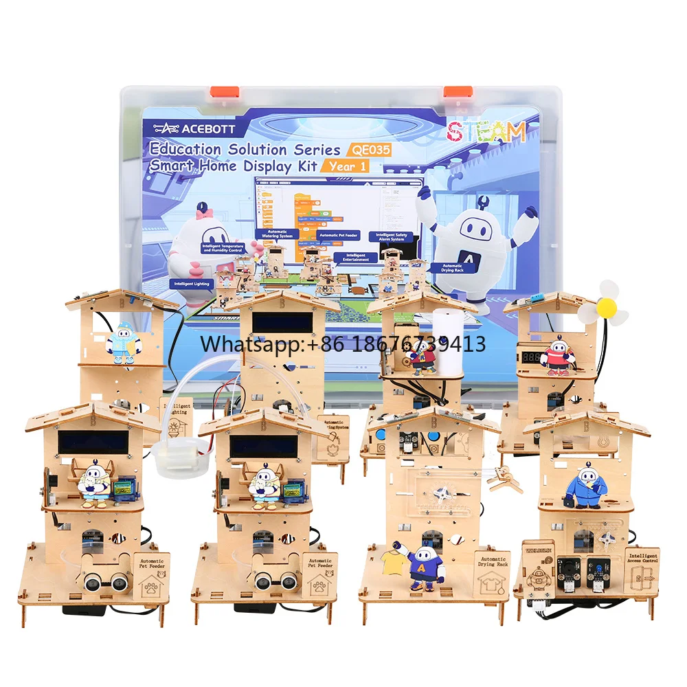 ACEBOTT STEM School Smart Home Kit Education Solution Series with Teaching Resource for Arduino ESP32