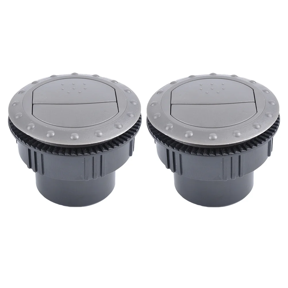 2Pcs Rv Klimaanlage Vent Runde Outlet Langlebig ABS Material Einfach zu Bedienen Bus Klimaanlage Deflektor Bus Liefert