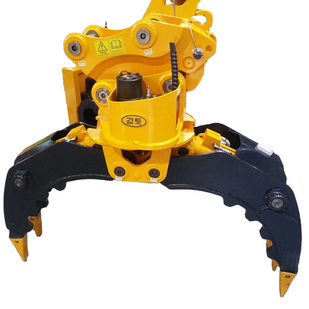 Mental Claw Hydraulic Rotating Stone Grapple For 5 Ton Excavator