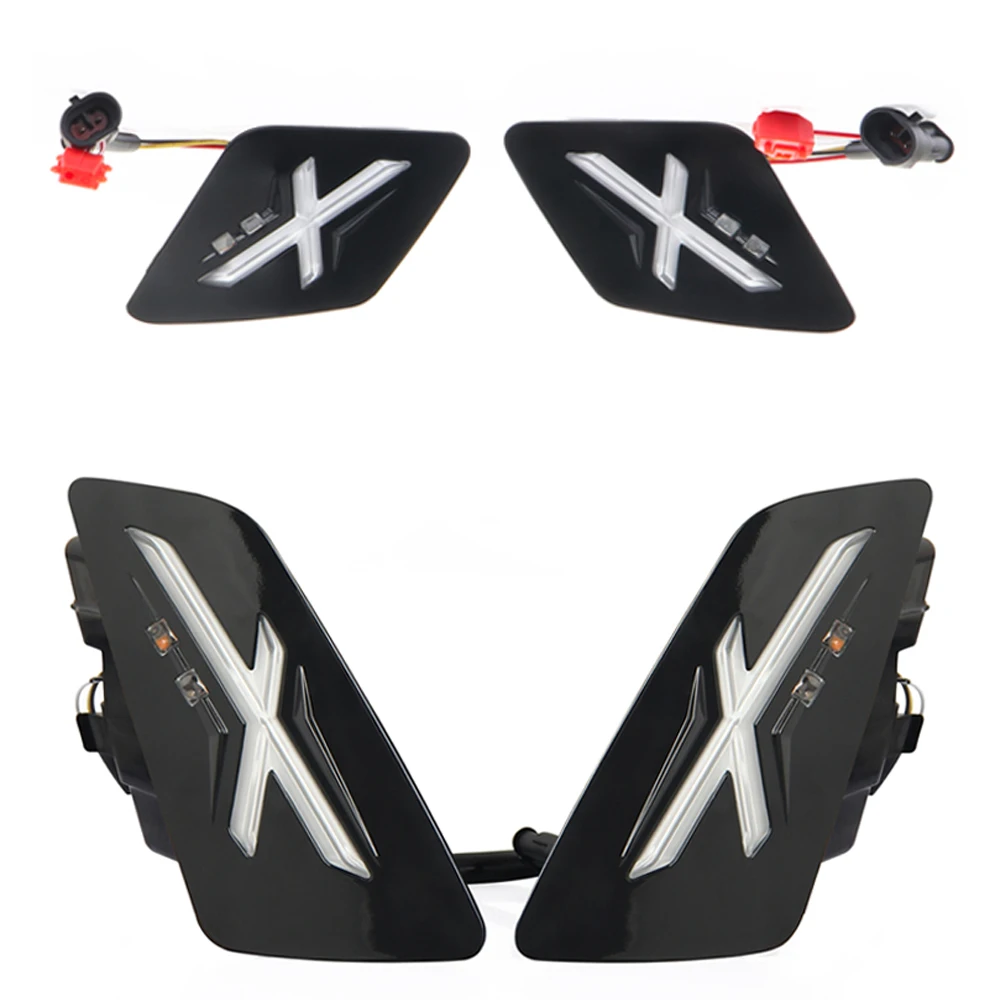 For Vespa GTS 300 gts300 2024- New Motorcycle Accessories X models LED Front Rear Turn Signal Indicator Daytime Running Lights image 3
