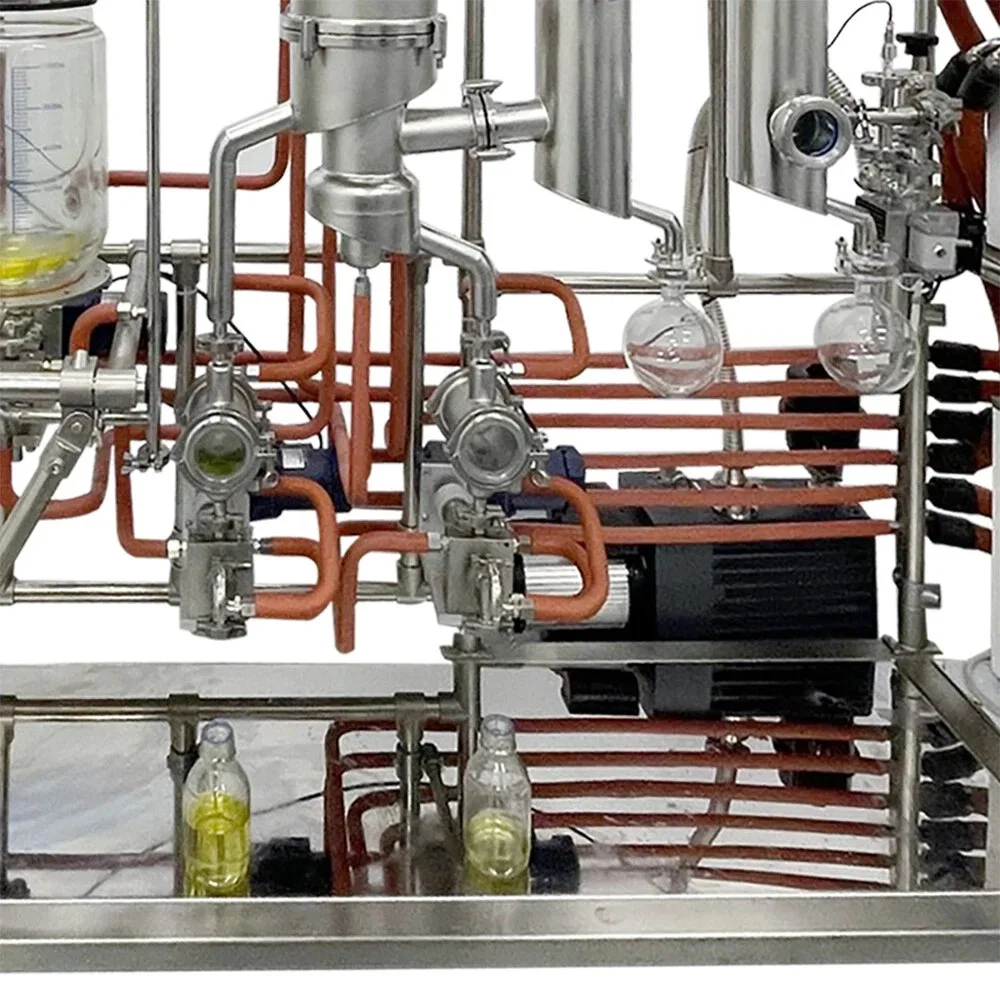 SS304 Short Path Molecular Distillation Essential Oil Distiller Turnkey Solution