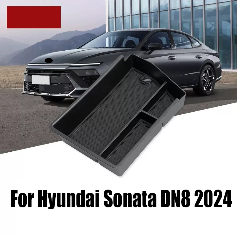 

Для Hyundai Sonata DN8 2024, подлокотник с центральным управлением, ящик для хранения, ящик для хранения автомобиля, материал ABS