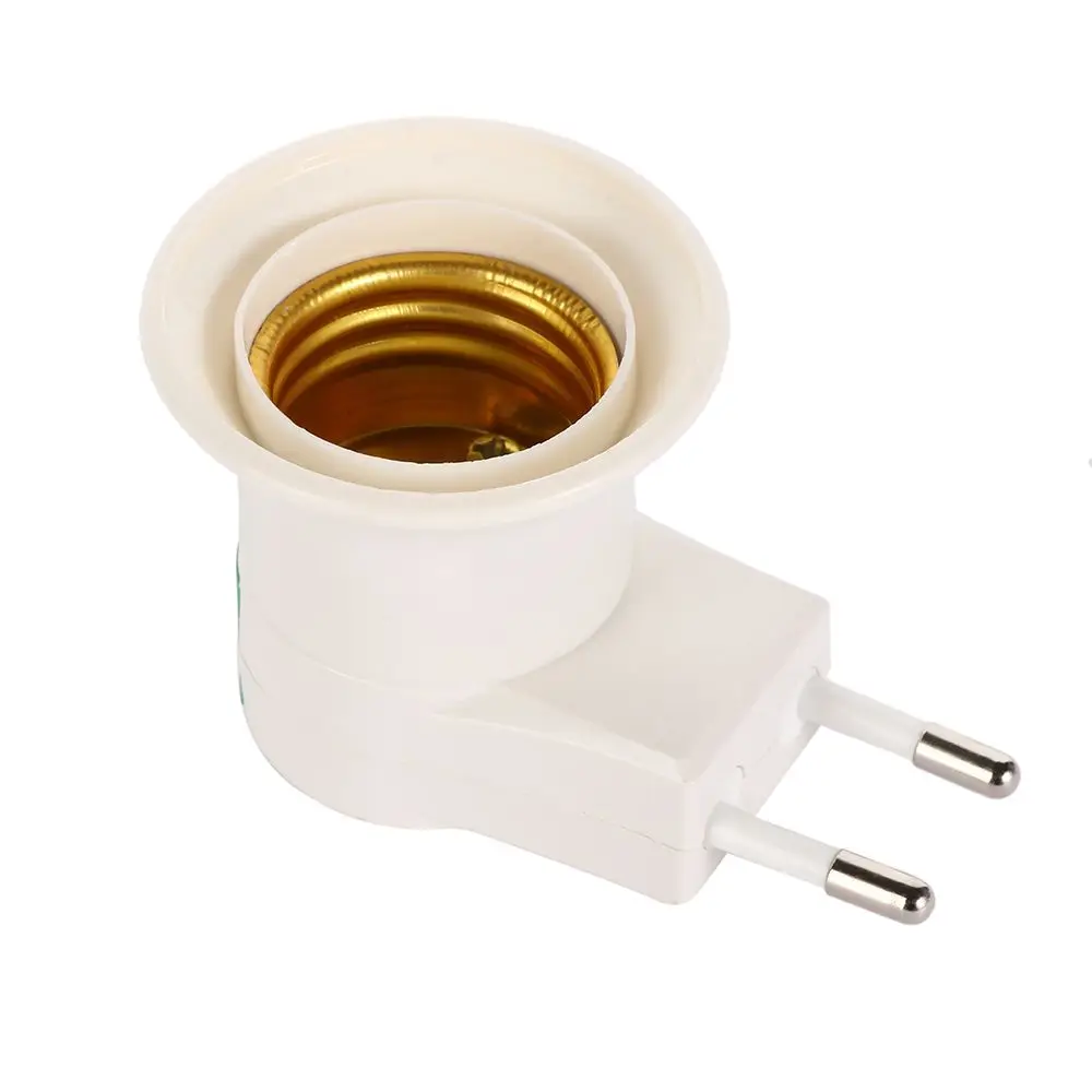 E27 Bulb EU Plug Splitter Light Socket Wall Lamp Screw Converter Socket Adapter Lamp Holder Bulb Base