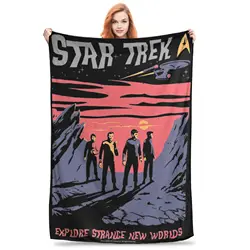 Super Soft Stars Treks The Original Series Strange Throw Blanket Fleece Lightweight Science Officer Bed Blanket Cozy Blankets