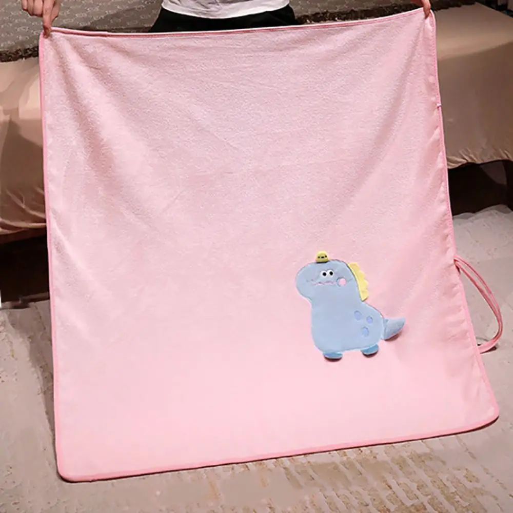 

Flannel Cartoon Animal Newborn Blanket Space-saving Soft Air Conditioning Blanket Skin-friendly Office Nap Blanket Cover Summer
