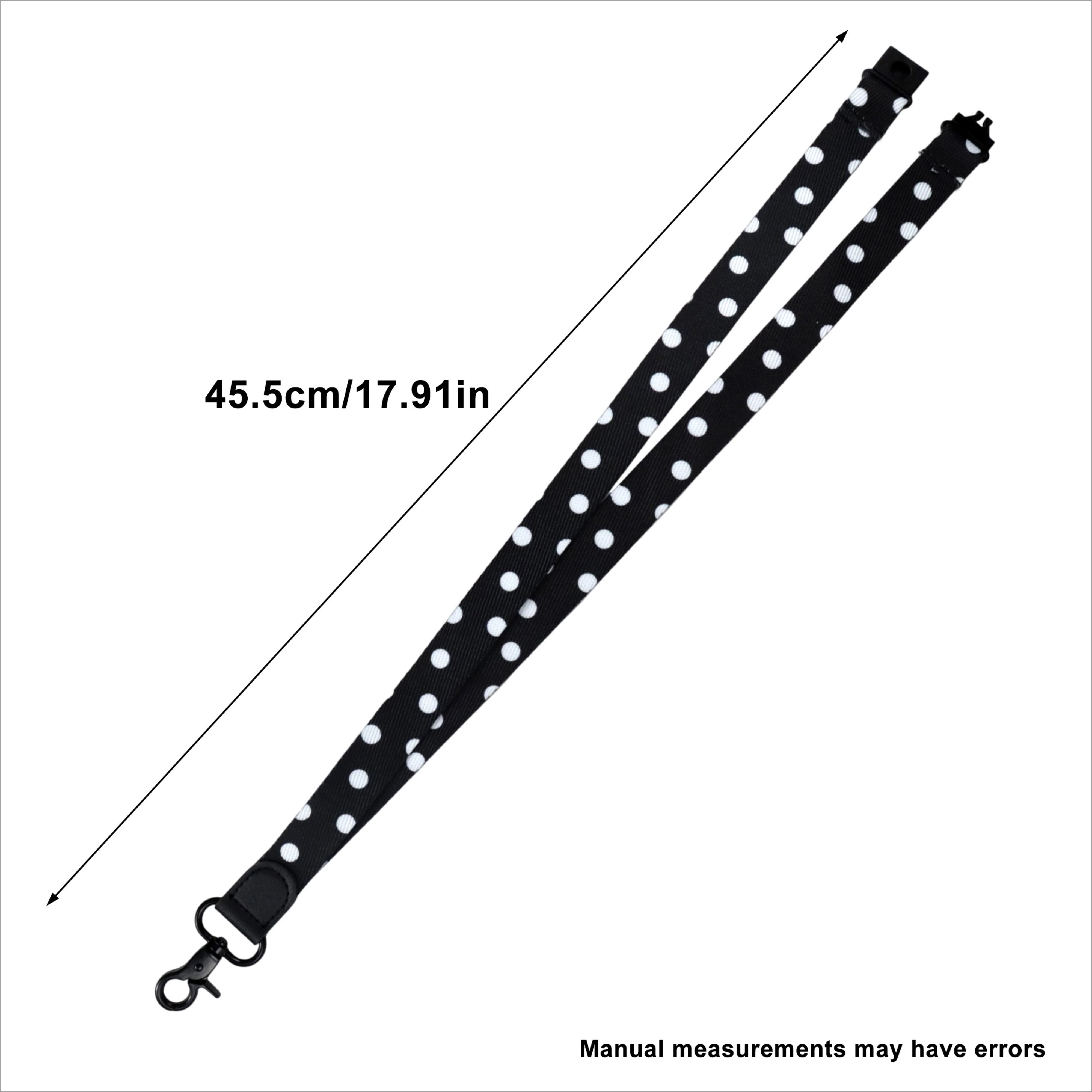 Leopard /Polka Dots Neck Lanyards for Keys ID Badges Holder Keychain Teacher Lanyard with Safety Breakaway Buckle for Women Men