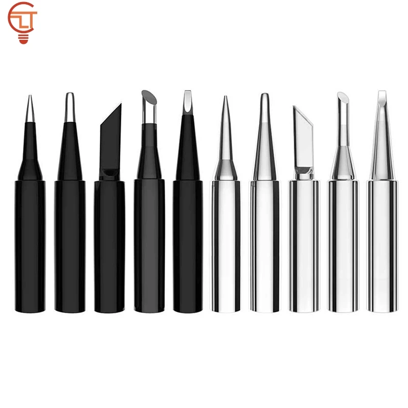 

5Pcs I+B+K+2.4D+3C soldering iron pure copper 900M soldering iron head set inside hot bare copper electric soldering iron tip