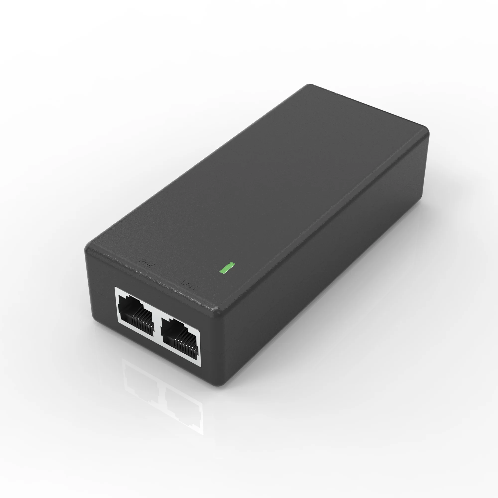 Gigabit POE-injectoradapter 30W, IEEE 802.3 af/at-compatibel, converteert niet-PoE naar PoE+-netwerk, 10/100/1000Mbps RJ45, Plug & Play