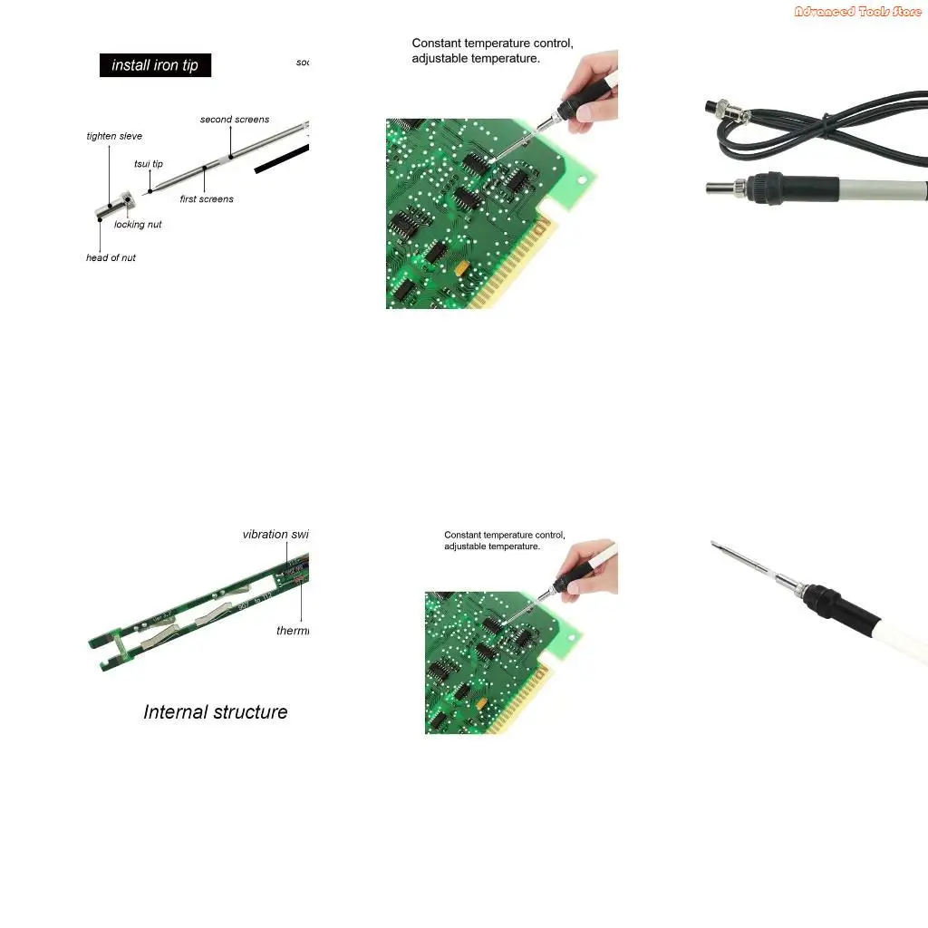 

Ручка паяльника с регулируемой температурой постоянного тока 12-24 В для паяльной станции T12 W91B