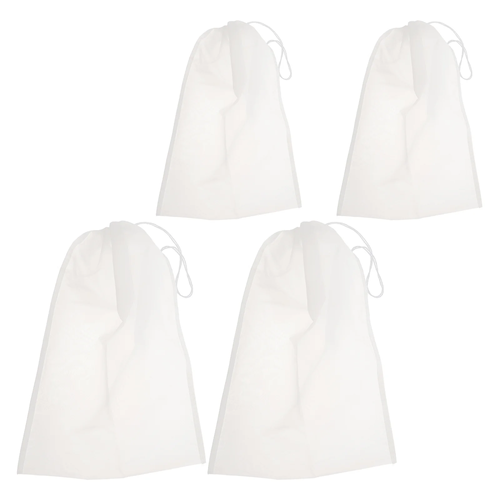 

4 шт., фильтр, многоразовый фильтр на шнурке для соевого молока, кофе, фильтрация, нейлоновый фильтр, сумка, кухонный барный инструмент