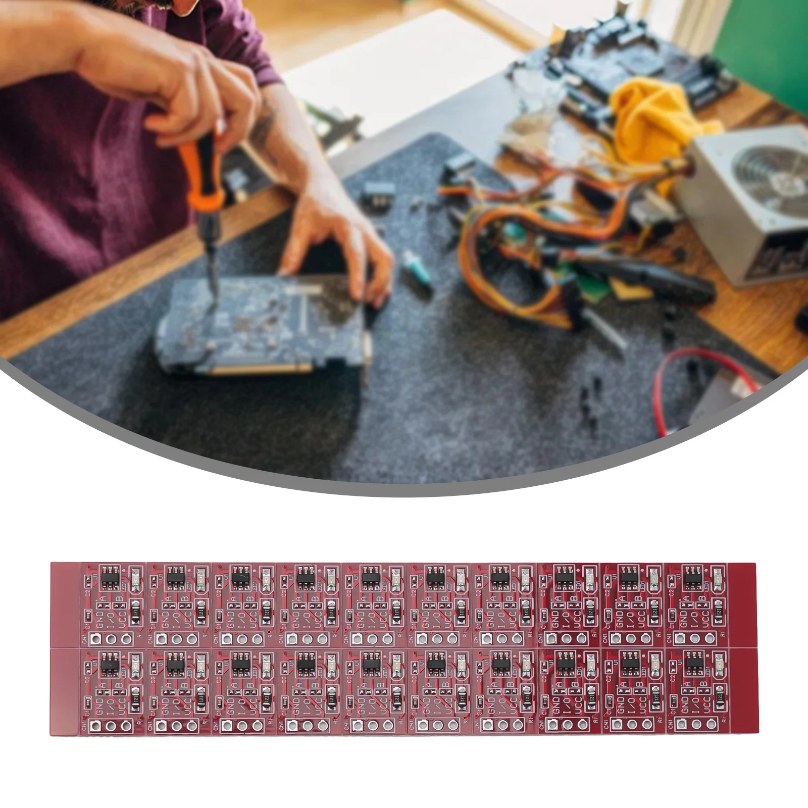 Enhanced Version  Red Board  20Pc TTP223 Touch Button Modular Self Locking Capacitive Switch  Easy Installation