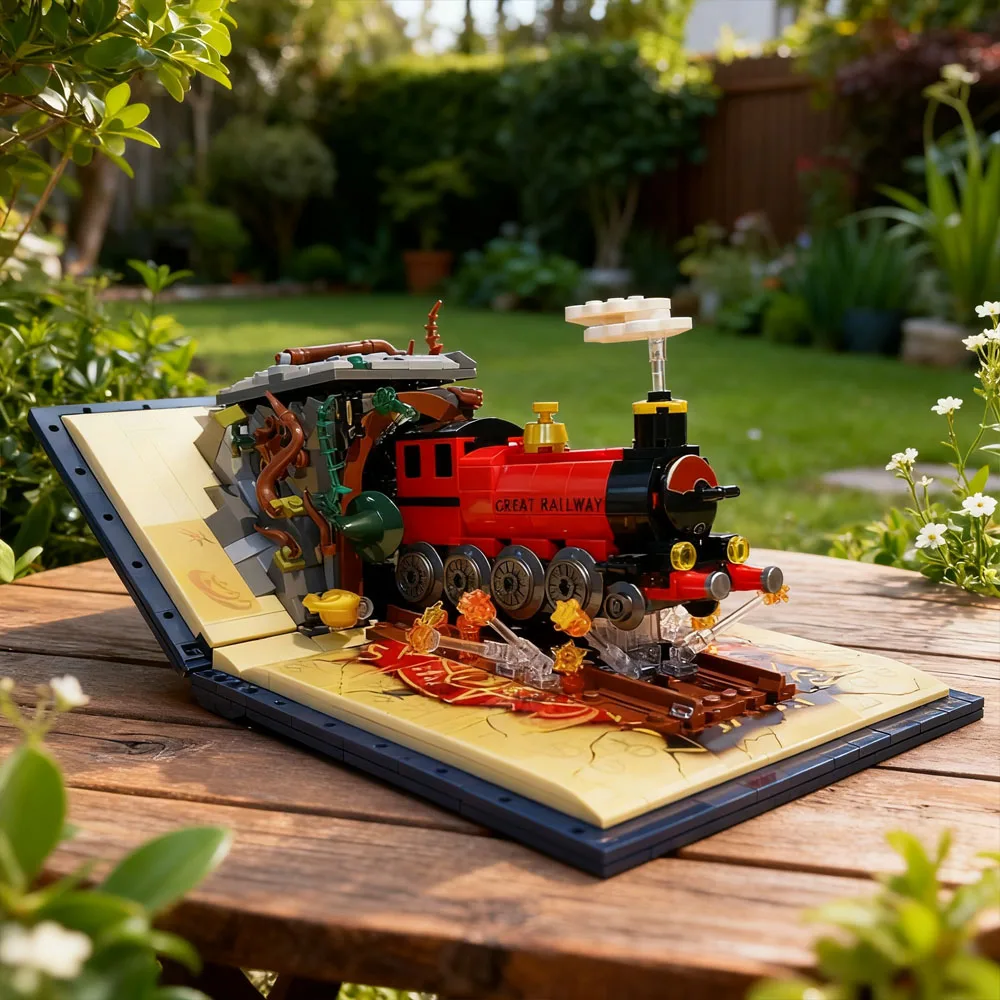 

889 шт., строительные блоки «Волшебный мир», книги, строительные блоки, сборка игрушек, модель животных, кирпичи, игрушки, украшения Гарри, подарки на день рождения