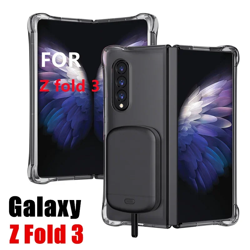 For Samsung Galaxy Z Fold 4/Z Fold 3 Power Case Power Bank Cover Battery Case 10000Mah Battery Charger Case Power Banks