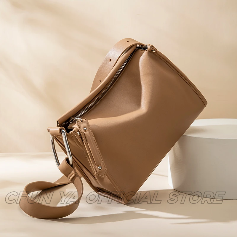 CFUN YA Fashion 2024 jesienne torba zimowa dla kobiet o dużej pojemności torba na ramię Crossbody casual Messenger siodło
