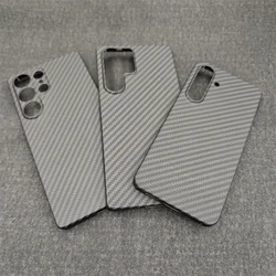 Carbon Fiber Case for Samsung Galaxy S25 Ultra Protective Case Aramid Fiber Cover for Galaxy S25 /S25plus Phone Accessor