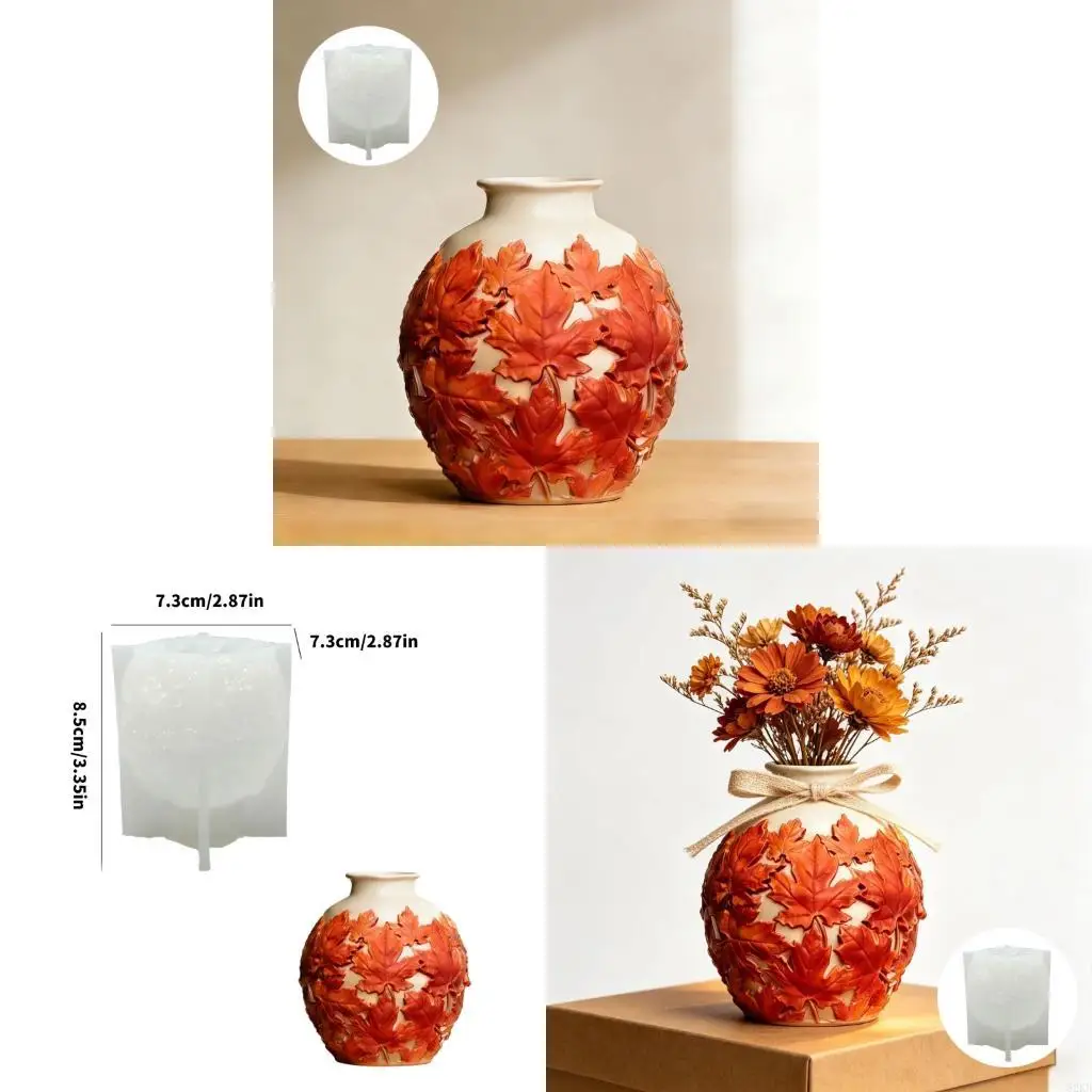 62KD Vases Resin Molds,Vases Silicone Mold Decorative Vases Epoxy Resin Casting Mold