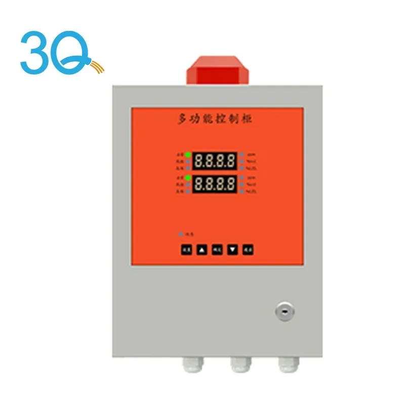 Panel Kontrol Alarm Gas Multi-saluran 3Q untuk Detektor Kebocoran Gas Sebagai Sistem Deteksi di Pabrik Stok