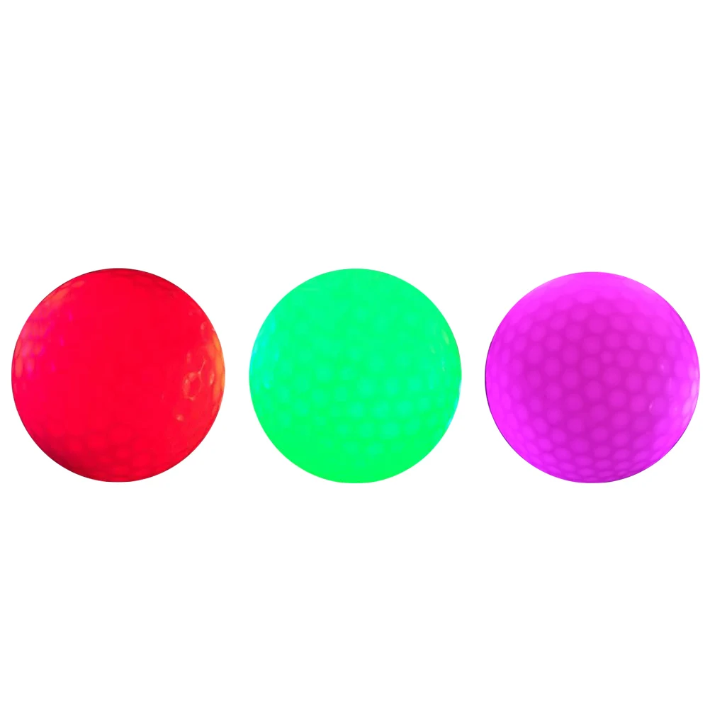 4 قطع من كرات الجولف الليلية LED تتوهج في تدوم طويلاً وقابلة لإعادة الاستخدام لكرات الجولف المضيئة #2