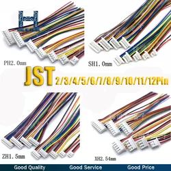 10PCS 1.0 1.25 1.5 2.0 2.54 SH/JST/ZH/PH/XH 1.0MM 1.25MM 1.5MM 2.0MM 2.54MM female plug connector with wire 2/3/4/5/6/7/8/10Pin