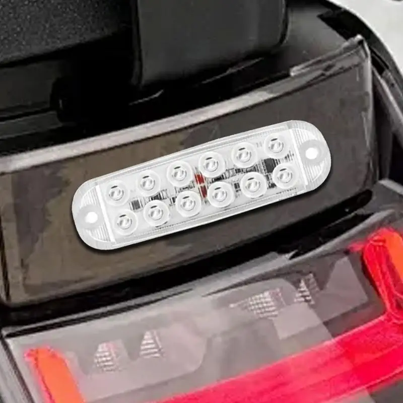 Caution Lights 12 LED High Visibility Flashing Lights Vehicle Warning Light Accessories Anti-Theft LED Flashing Light