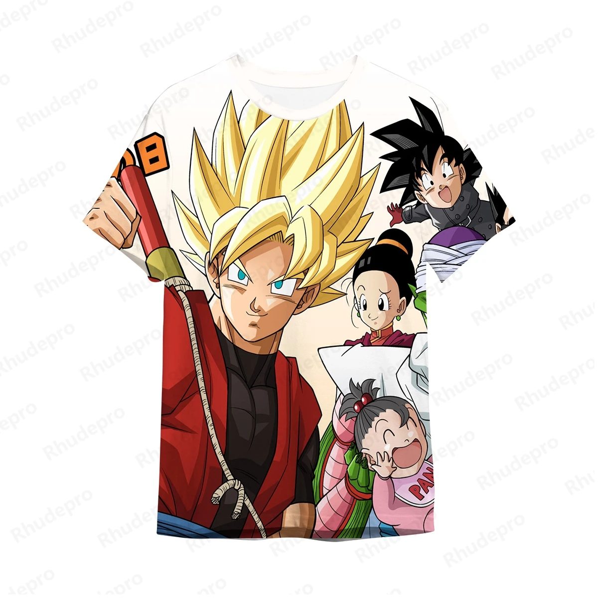 T-shirt estampada 3D Dragon Ball dos homens, Goku, Hip Hop, Cosplay, alta qualidade, manga curta, novo, moda Y2K, 5XL