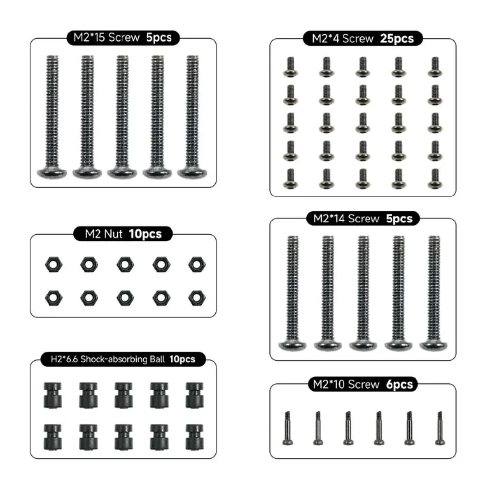 BETAFPV Kit d'assortiment de vis pour drone, vis de rechange pour Pavo20 Pro Meteor75 Pro Air65 Air75 Cetus X FPV Whoop