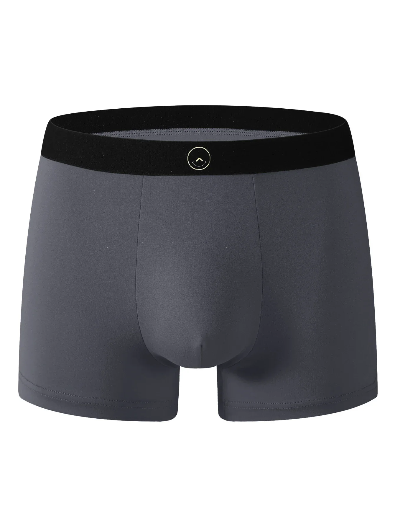 Die schwarze Unterwäsche mit lächelndem Gesicht für den Sommer 2025, bequeme, eng anliegende Boxershorts sind ein Musthave für Herrenmode