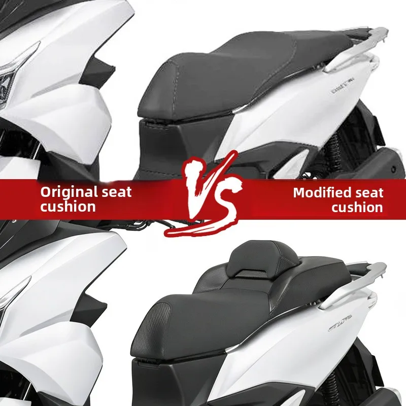 Applicable Wuyang for NWT150 TYZ7014 Modified Motorcycle Leather Seat Assembly Large Enclosure Retrofit Backrest Waterproof