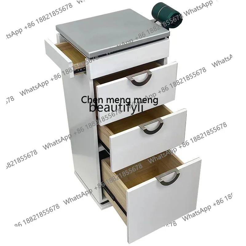 xx1Barber shop storage tool cabinet hairdressing paint single-sided multi-layer drawer locker