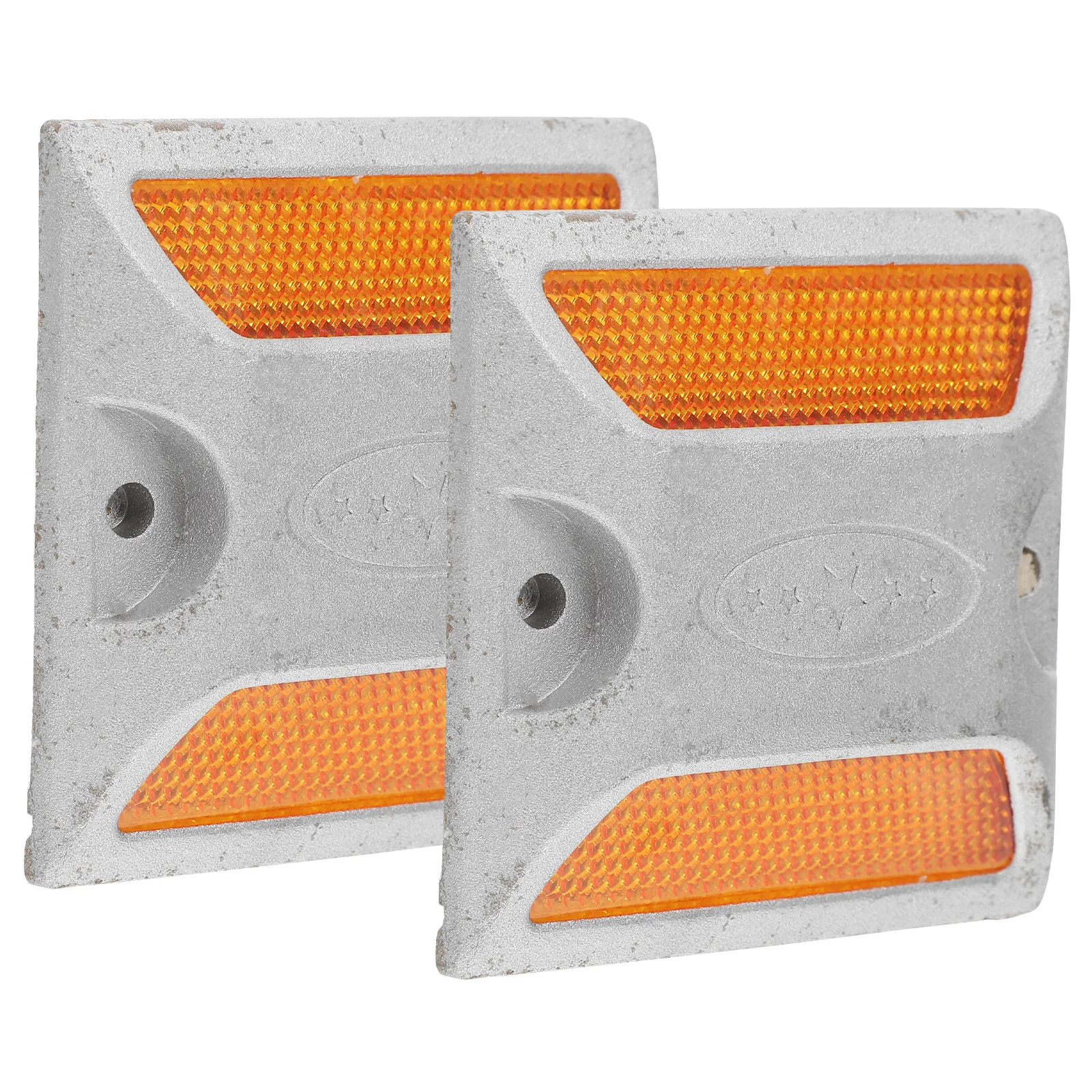 2pcs Reflectors For Driveway Durable Road Reflectors High Visibility Safety Markers For Parking Lots Sidewalks Street Crossings