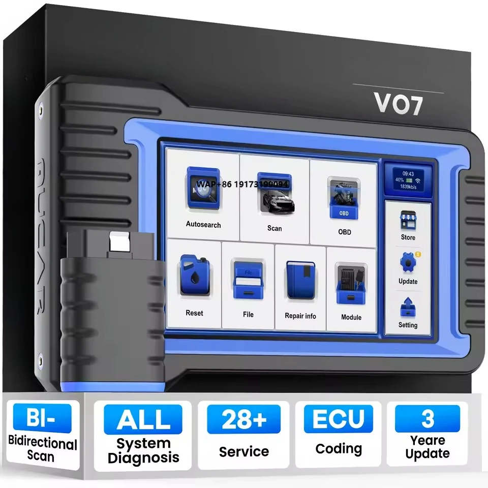 

VO7S Scanner All Systems Automotive Diagnostic Tools 28 Reset Car CANFD ECU Coding Professional Scan Tool