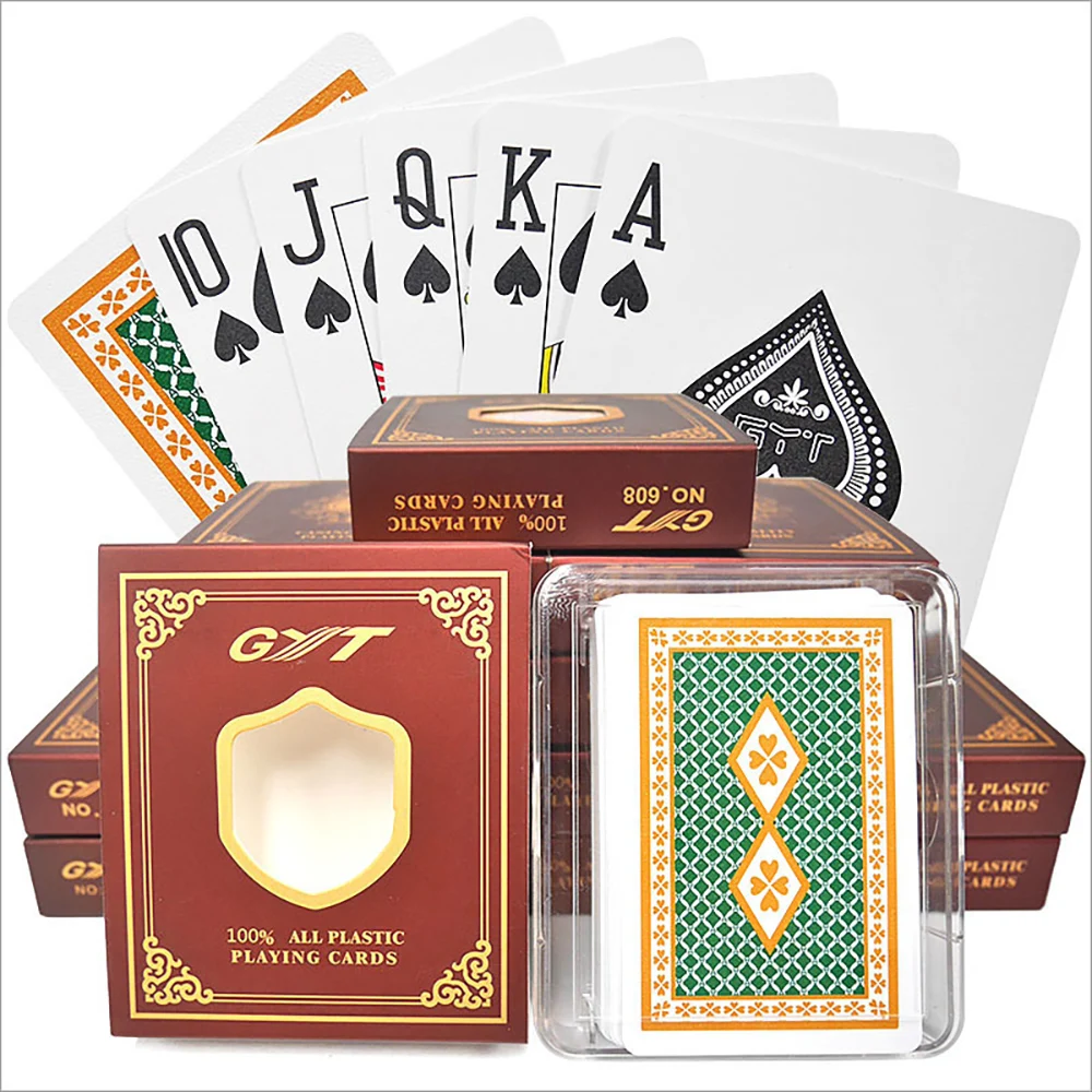 100% Plastic Playing Card High Class Playing Cards Texas Holdem Game Poker Cards Waterproof and Dull Polish Board Games