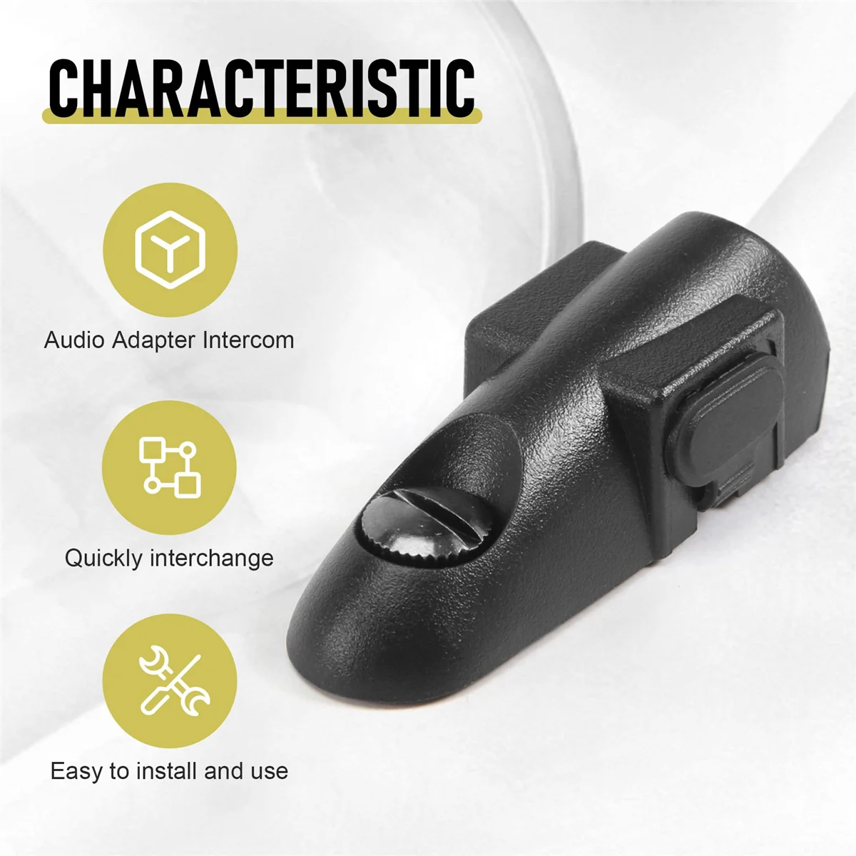 كفاءة 2pin جاك 3.5mm / 2.5mm محول الصوت لموتورولا GP328 (قابس الولايات المتحدة)