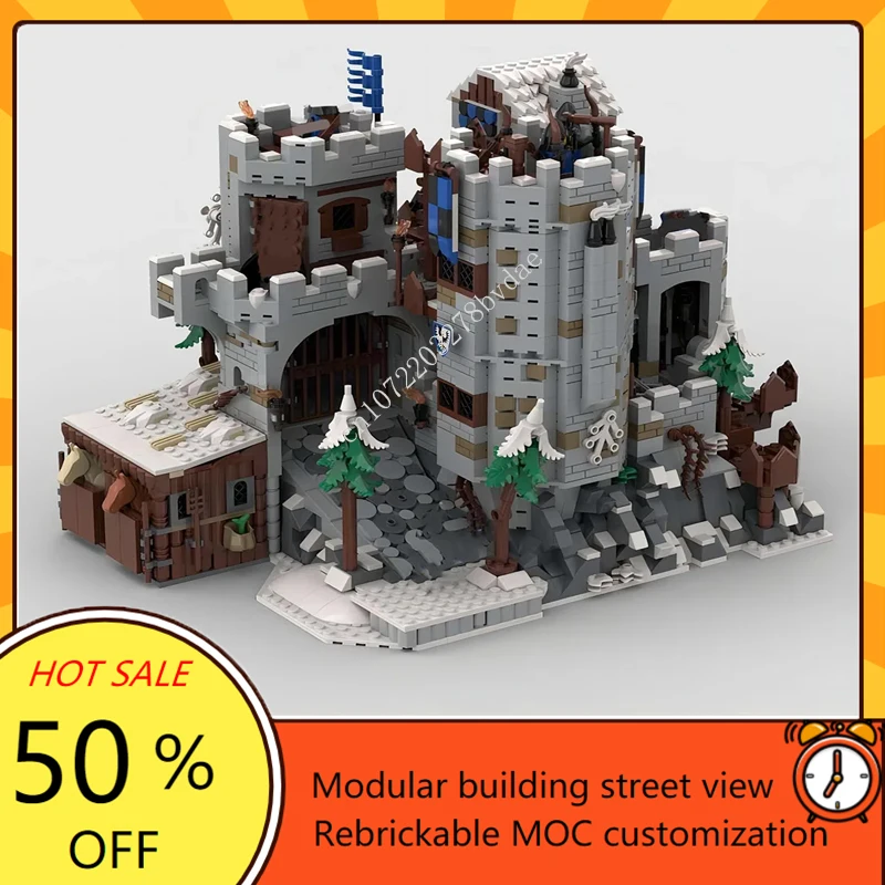 

3729PCS Customized MOC Medieval Lion Knight Castle Eldorado Fortress Model Building Blocks Bricks DIY Assembly Toy Holiday Gifts