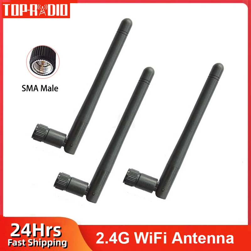 1 sztuka antena 2.4GHz 3dBi WiFi 2.4G antena SMA męska składana do Router bezprzewodowy ZigBee