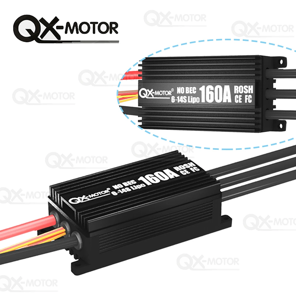 QX-MOTOR 160A ESC A32-160A-14S no BEC 3MM Installation aperture ESC for fms airplane rc drone