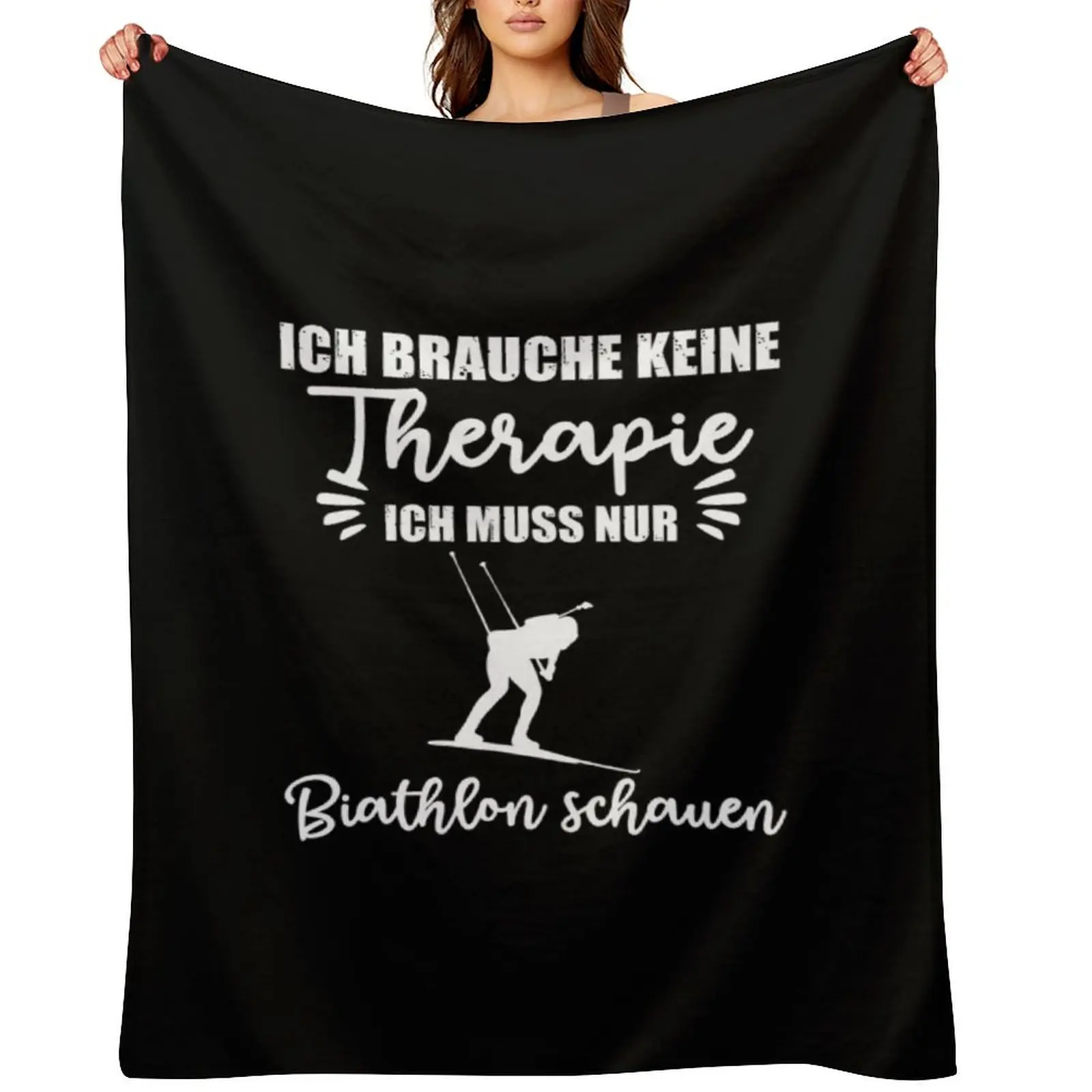 

Biathlon therapy results biathlon Throw Blanket Decoratives cosplay anime Warm anime Blankets