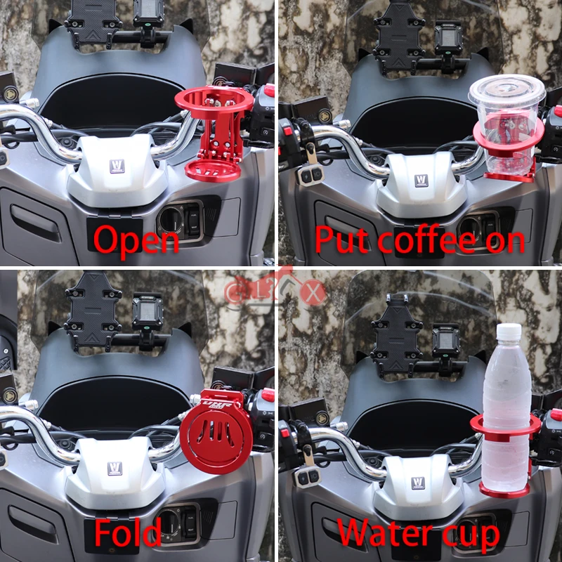 Motorcycle Accessories for HAOJUE UHR150 UHR125 UHR 150 125 Folding Beverage Pad Drink Cup Bottle Stand Holder