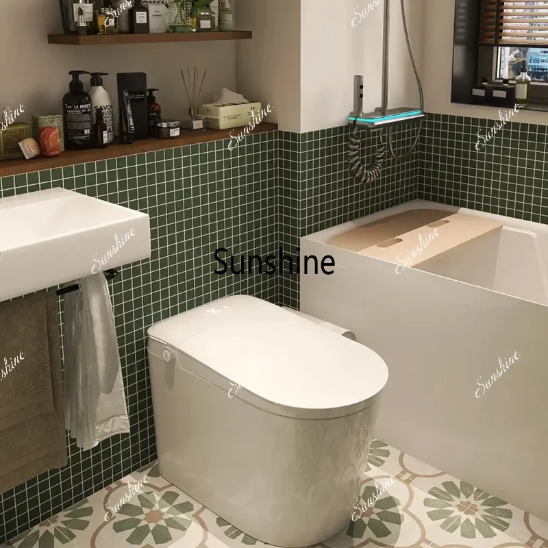 French light smart toilet, fully automatic integrated household toilet without water pressure limitTJ