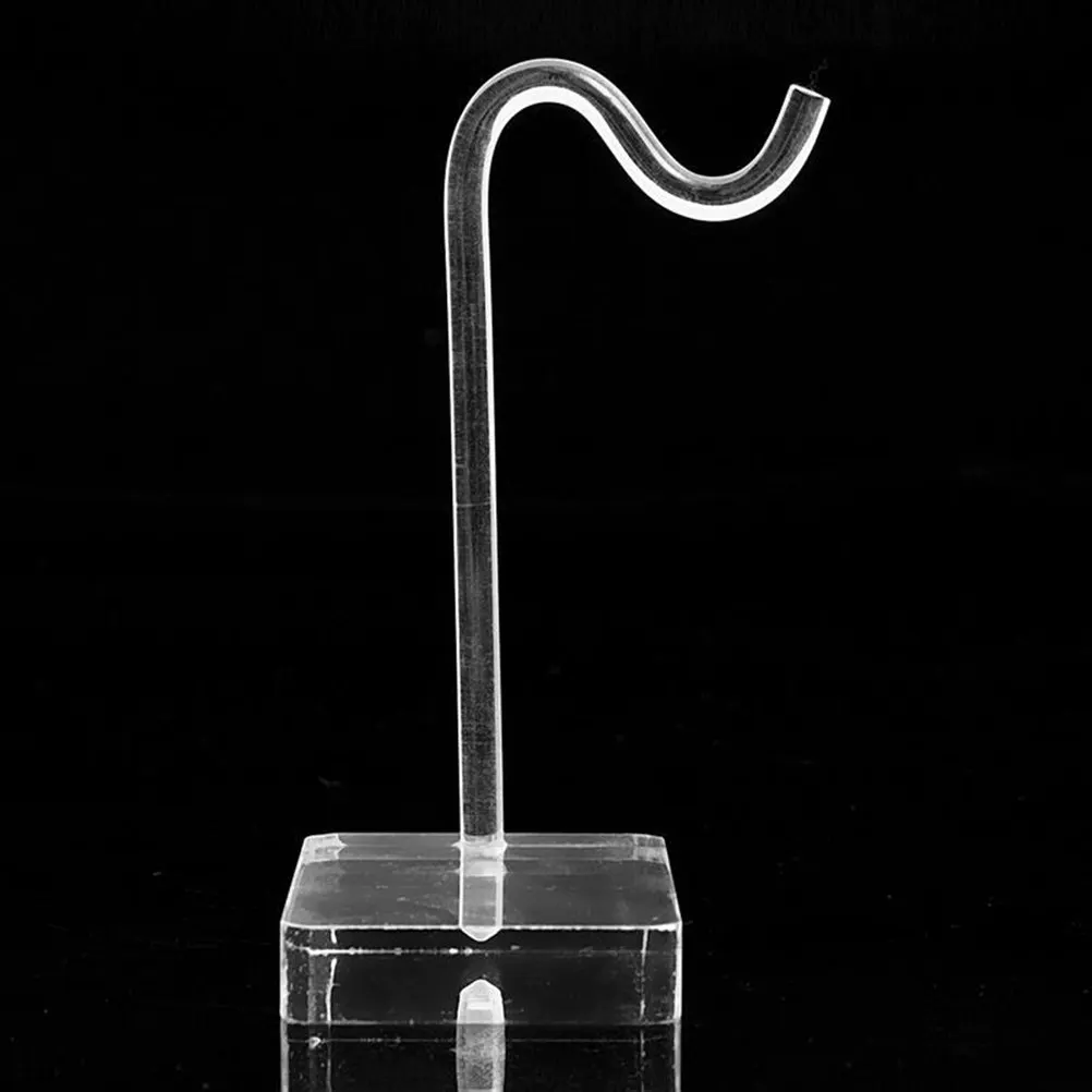 

Hook Type Jewelry Display Stand Acrylic Bracelet Watch Holder Organzier Stylish Minimalist Design Space Saving Display Shelf