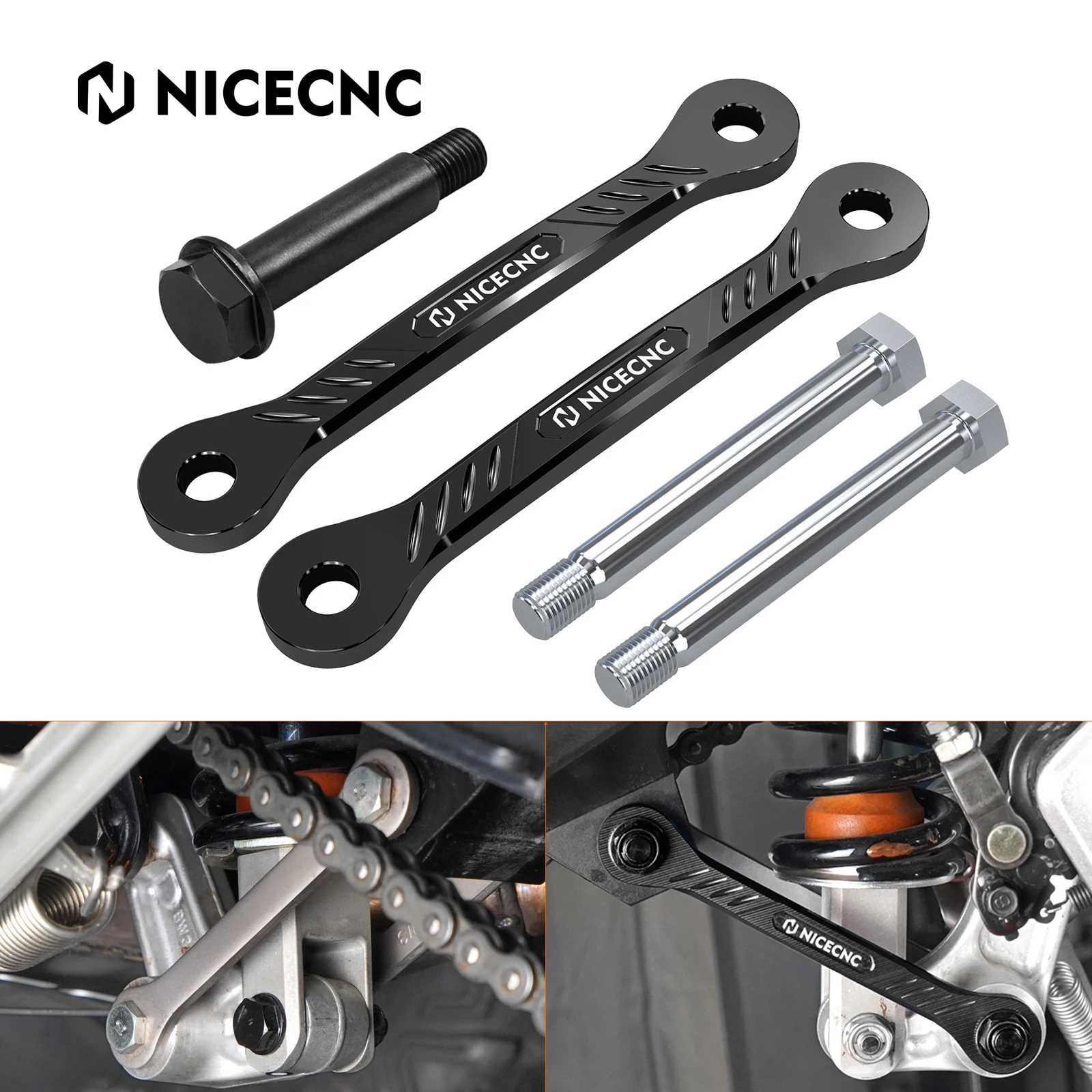 

NICECNC Motorcycle Shock Suspension Bolt 1.5" Lowering Link for Yamaha Tenere 700 /Rally Edition 2019 2020 2021 2022 2023 2024